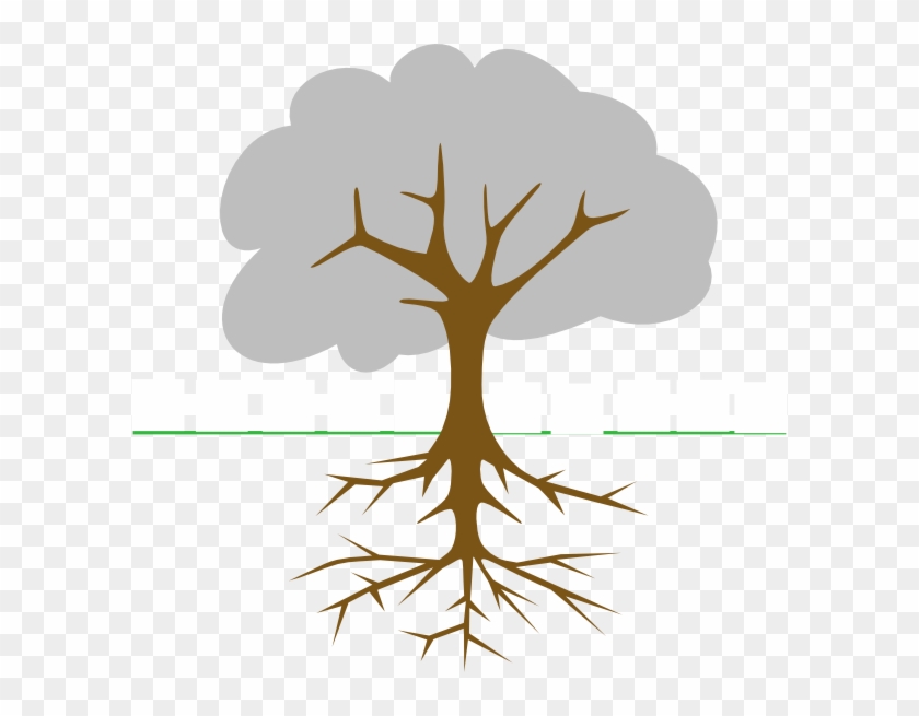 Tree With Roots Clip Art At Clker - Tree Clip Art #382444
