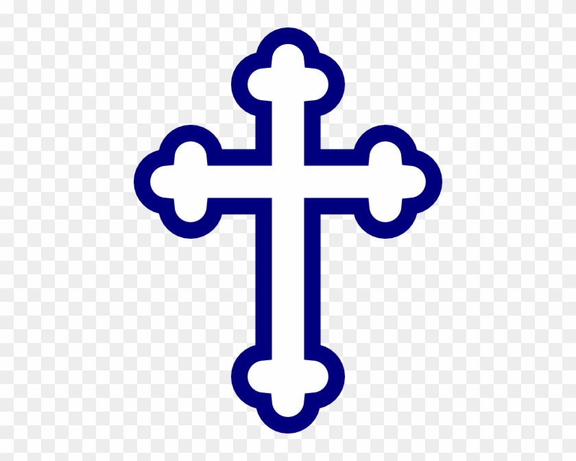 Outline Cross Clip Art At Clker - Outline Of A Cross #382467