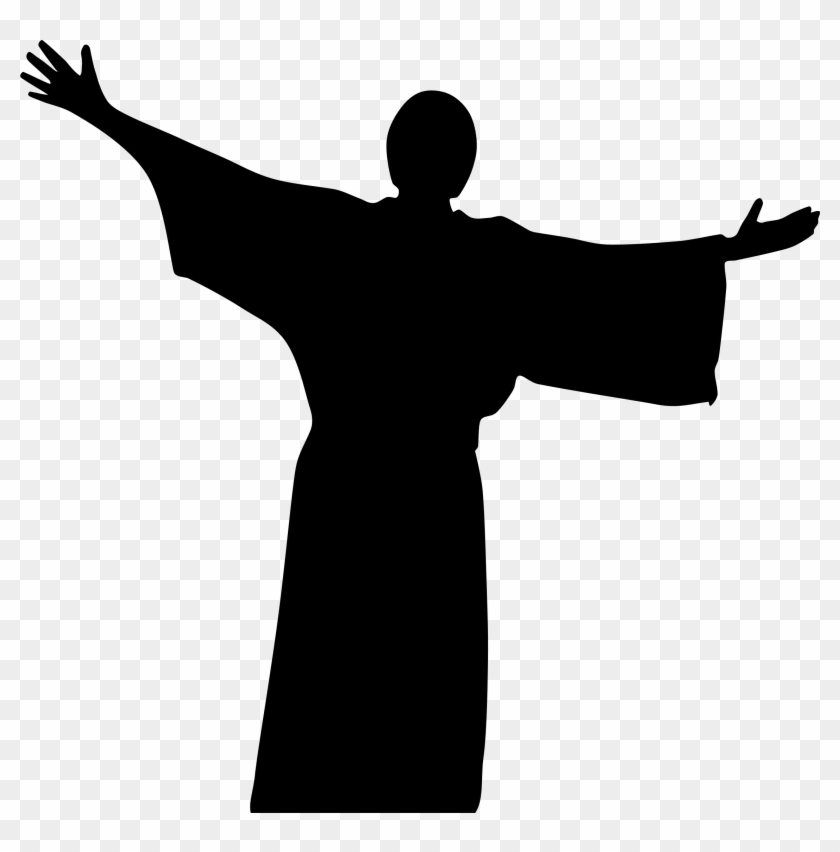 Clipart - Jesus Silhouette Png #382493