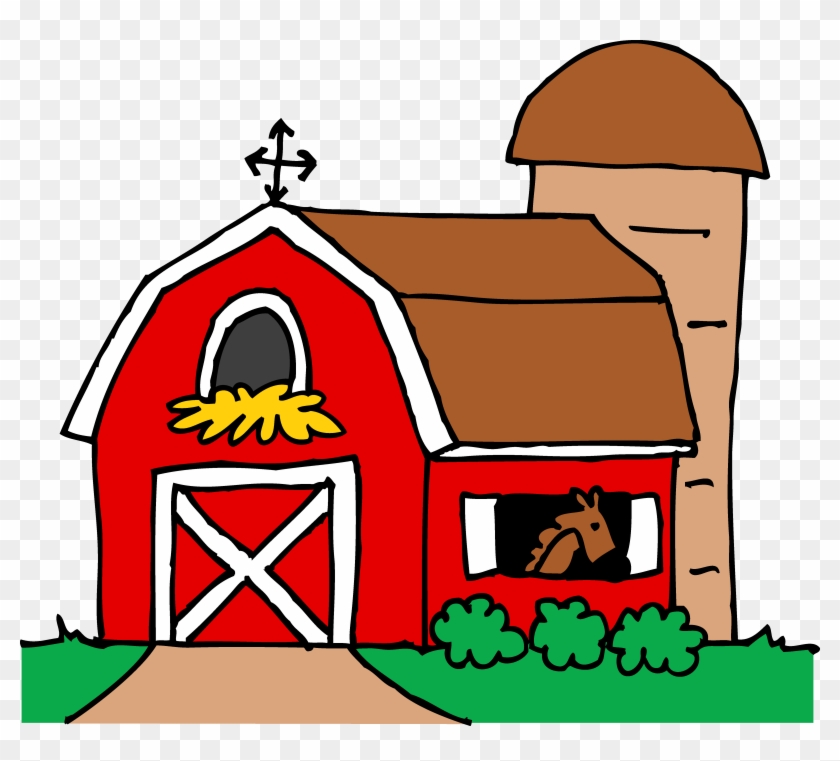 barn door clip art coloring pages