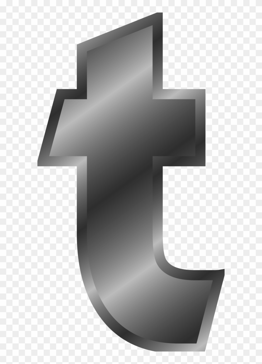 T Alphabet Letter - Letter T Black Clip Art #382563