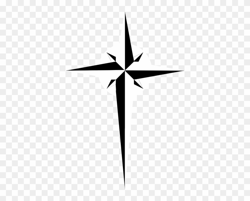 Dove And Cross Clipart - Compass Cross #382601