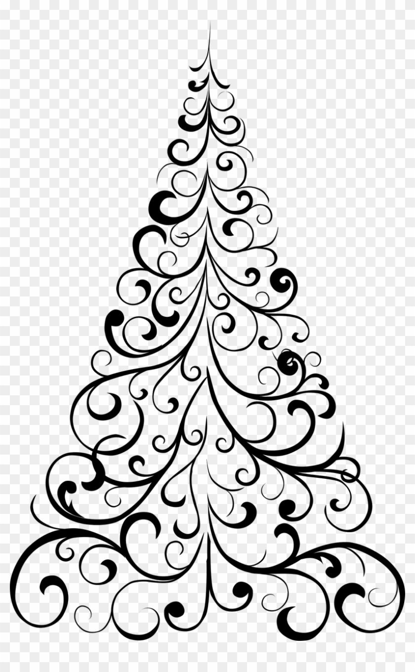 How To Draw A Christmas Tree Free Printable Christmas - Xmas Tree For Drawing #382649