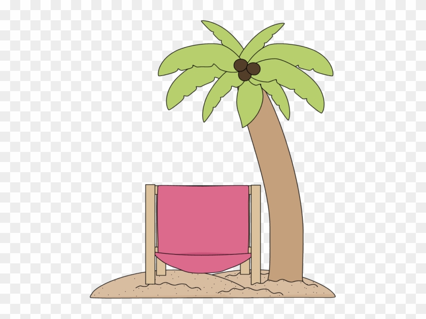 Palm Tree Clipart Beach Chair - Clip Art #382694