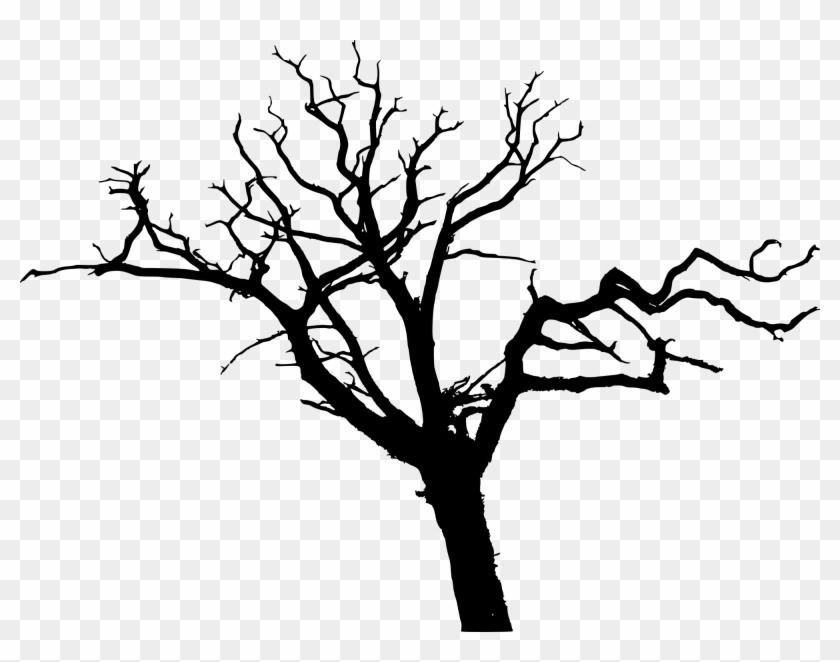 12 Simple Bare Tree Silhouettes - Simple Tree Silhouette Png #382766