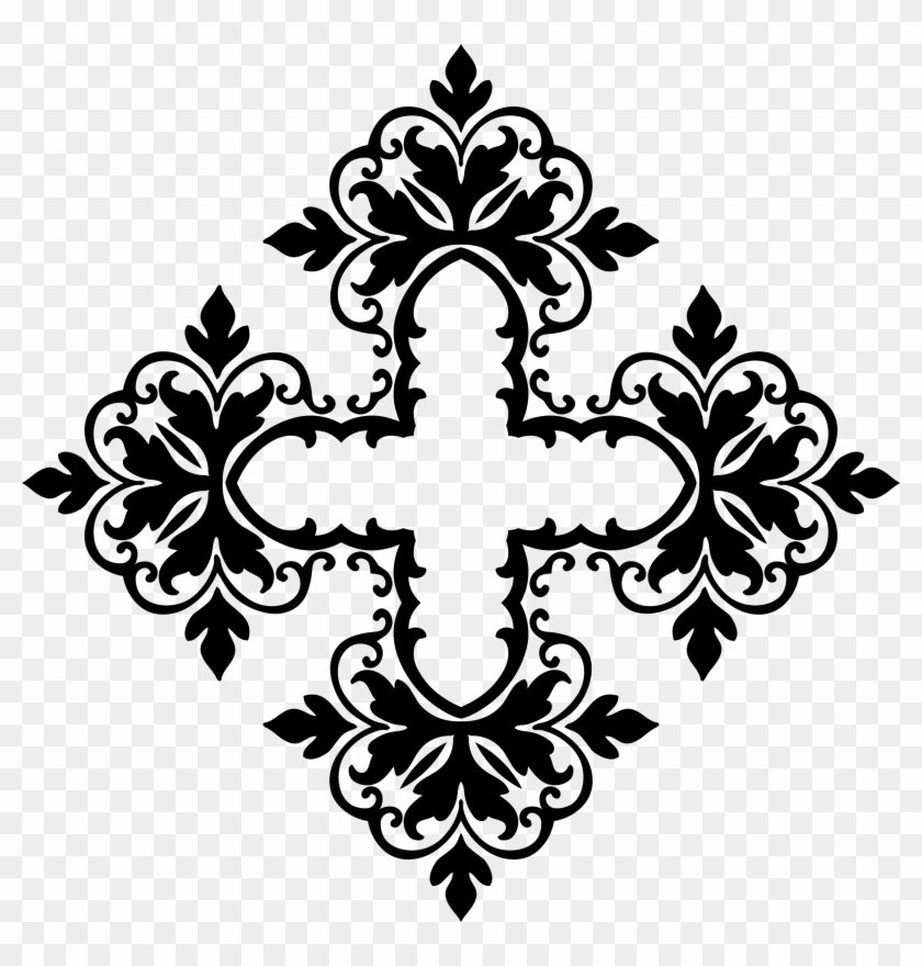 Clipart - Cross Ornament Png #382770
