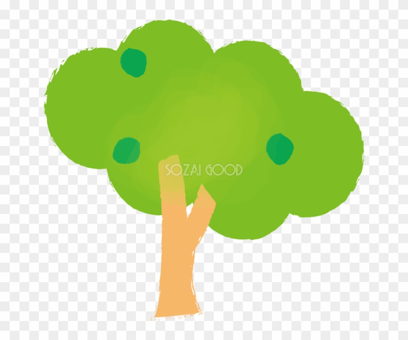 かわいい雲みたいな木の無料イラスト Illustration Free Transparent Png Clipart Images Download