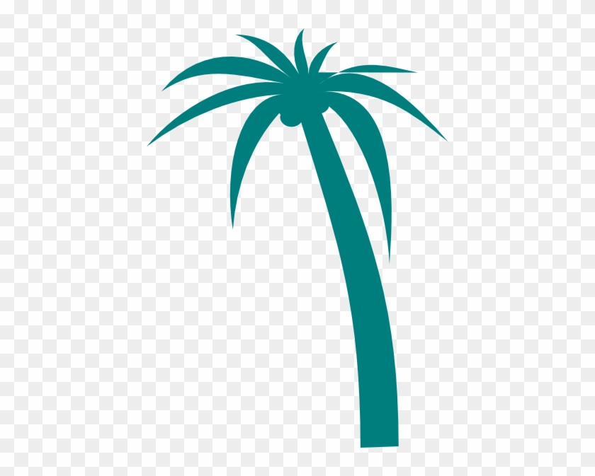 Double Pink Palm Trees Clip Art At Clkercom Vector - Palm Tree Clip Art #382885