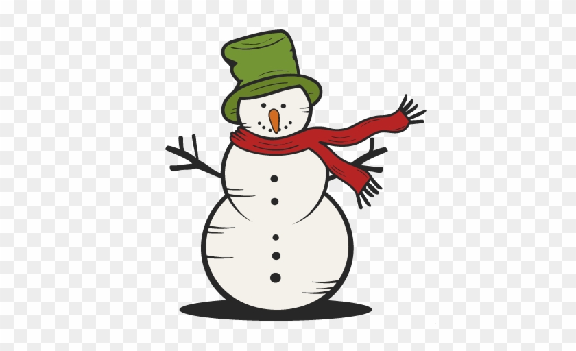 Christmas Snowman Clipart - Snowman Silhouette #382913