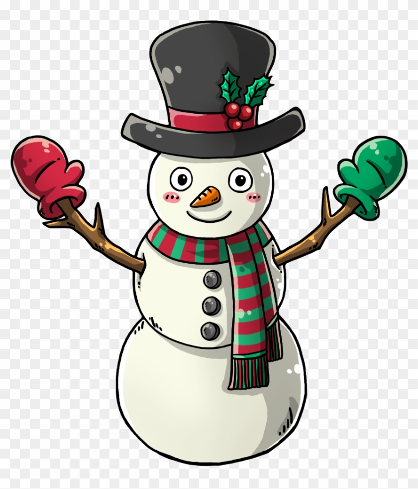 Cartoon Snowman Clipart - Cartoon Snowman Png #382926