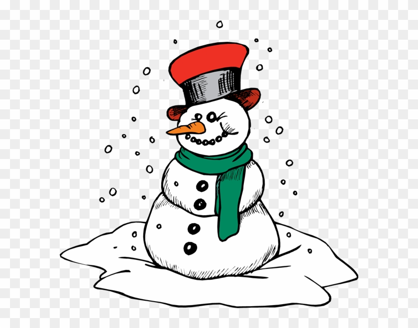 Free Snowman Clipart - Snowman Coloring Pages #382928