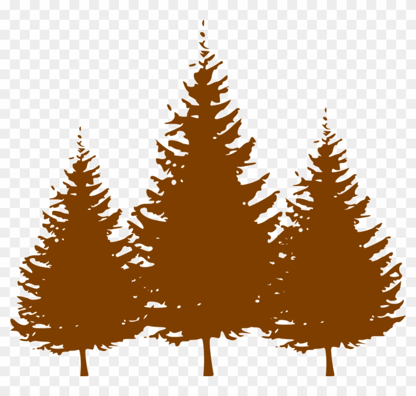Winter Trees Cliparts 28, - Pine Tree Silhouette Vector #383053