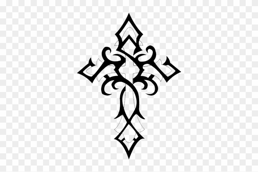 Download Png Cross Tattoos Free Png Image Cross Tattoos - Tribal Cross Tattoos #383054