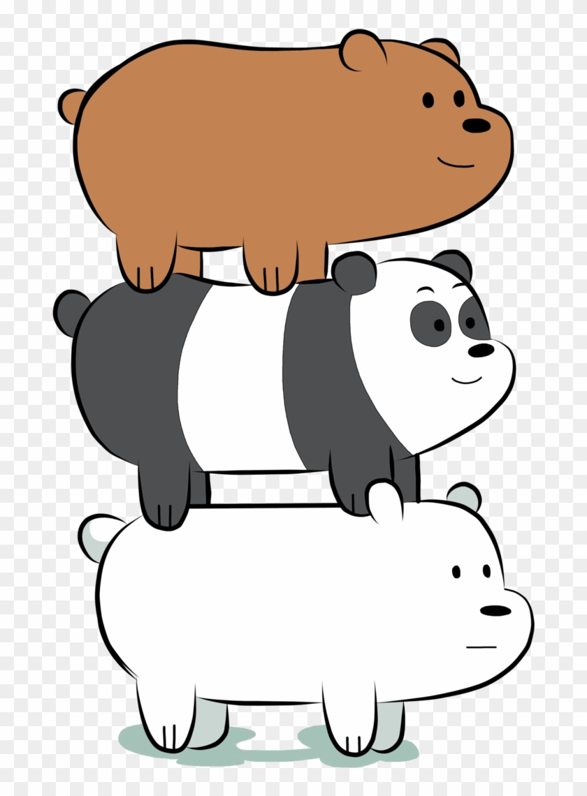 Brown Bare Tree Clipart - Grizzly Panda And Ice Bear #383091