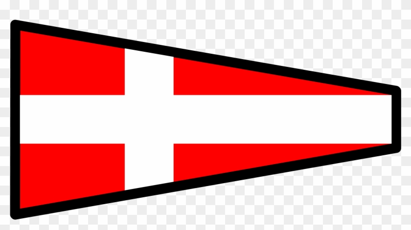 Pennon Red Flag International Maritime Signal Flags - Pennon Red Flag International Maritime Signal Flags #383138