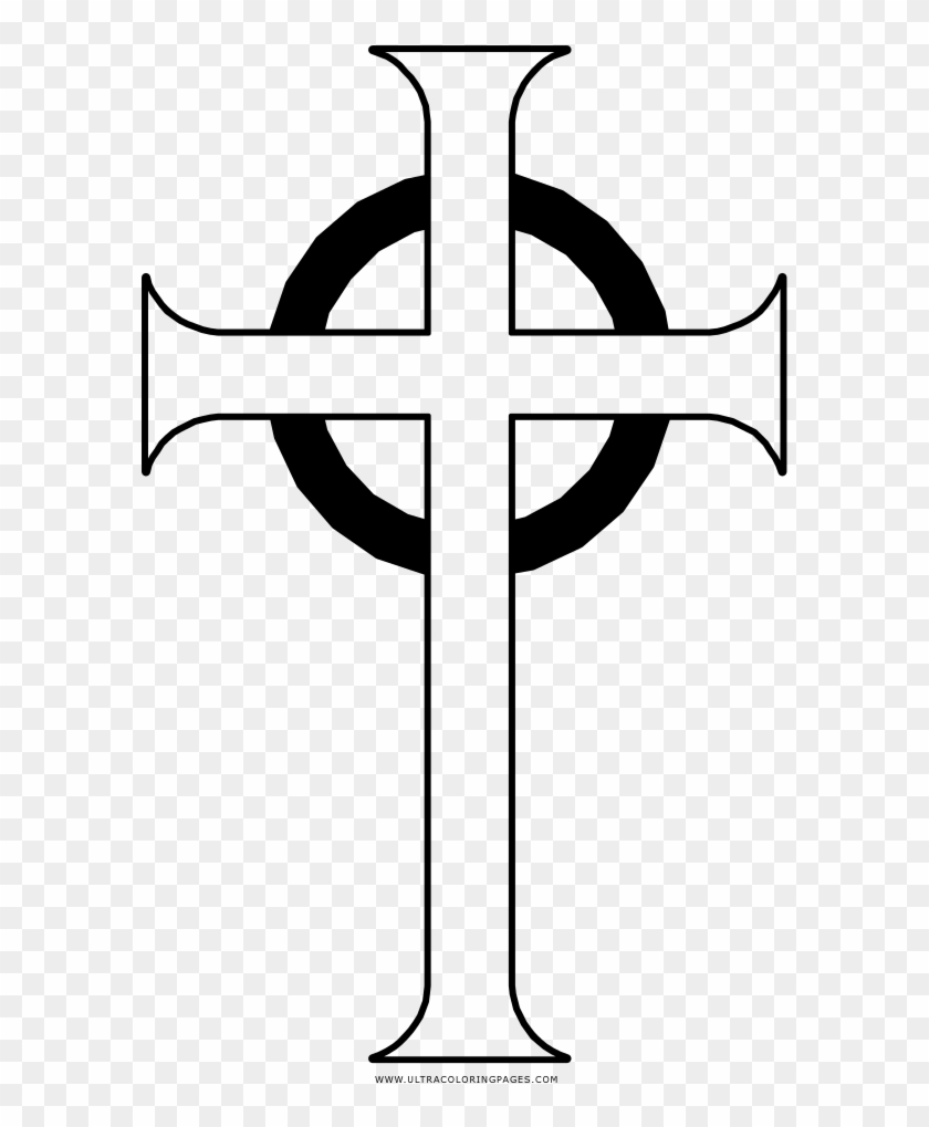 Celtic Cross Coloring Page - City Skate Center #383202