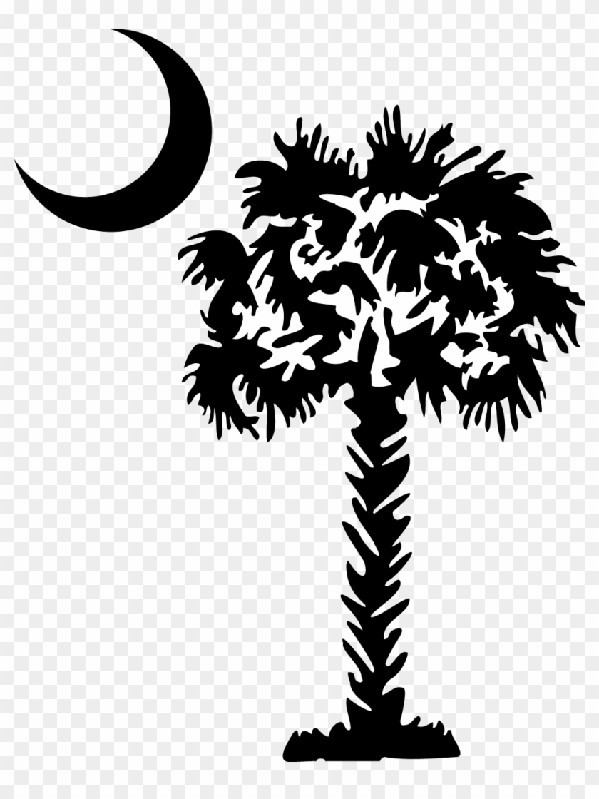 Moon Clipart Palmetto Tree - Palmetto Tree Clip Art #383318