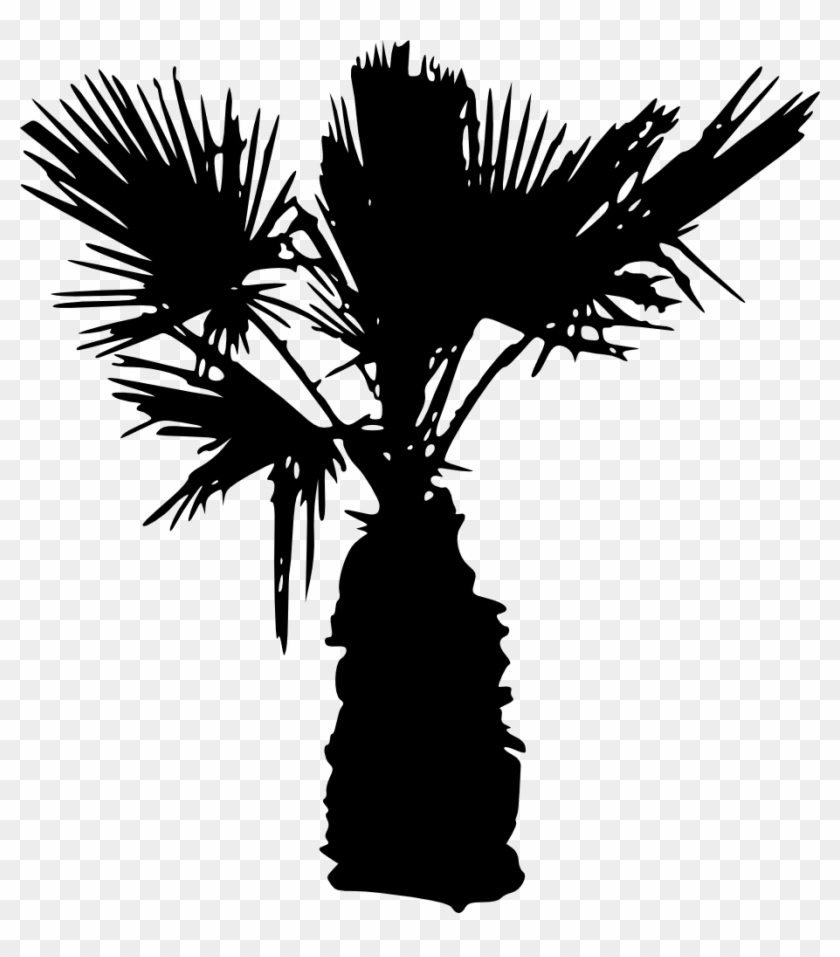 Palm Tree Silhouette - Palm Tree Silhouette Png #383326