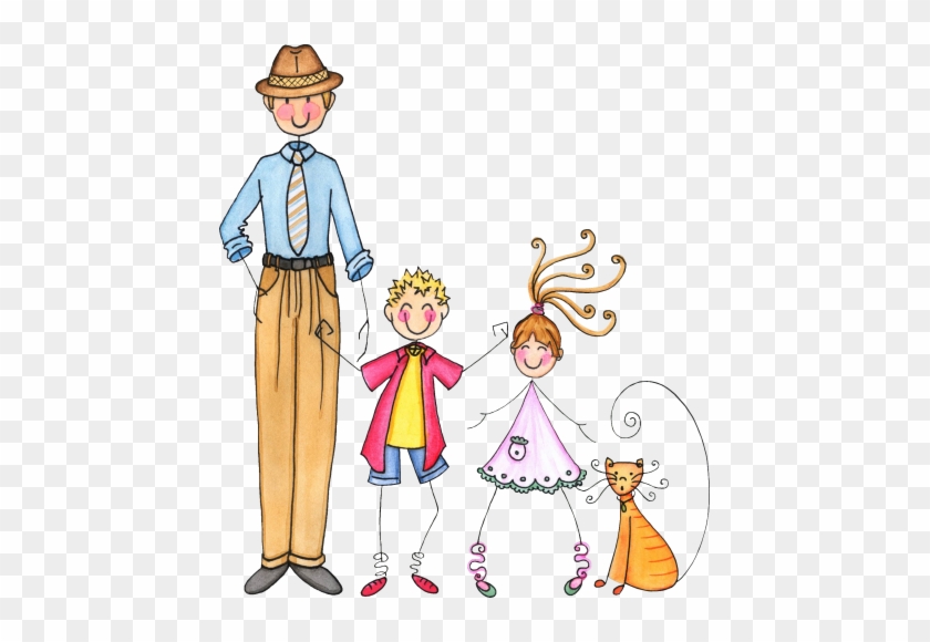 Clip Art - Dibujos Familia Palitos - Free Transparent PNG Clipart Images  Download