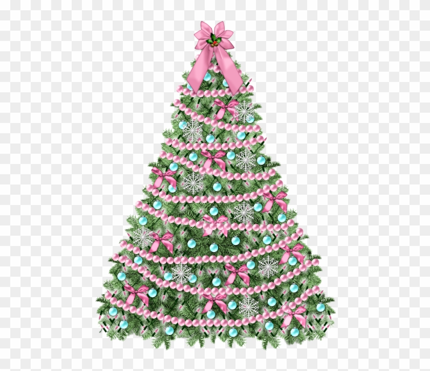 Transparent Christmas Tree With Pearls Png Picture - Portable Network Graphics #383385
