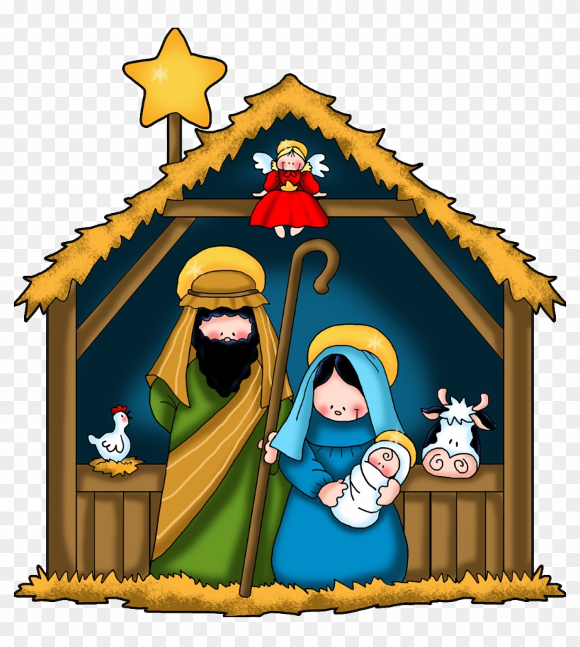 Nativity Scene Clipart New Calendar Template Site - Mensajes De Navidad Con Pesebres #383399