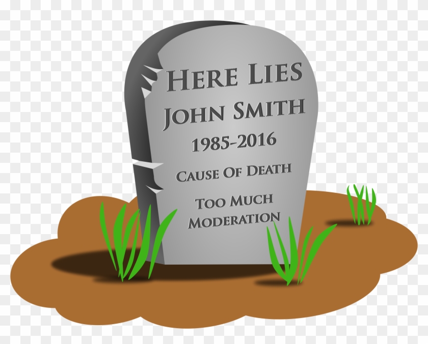 Death Clipart Transparent - Gravestone Cause Of Death #383415