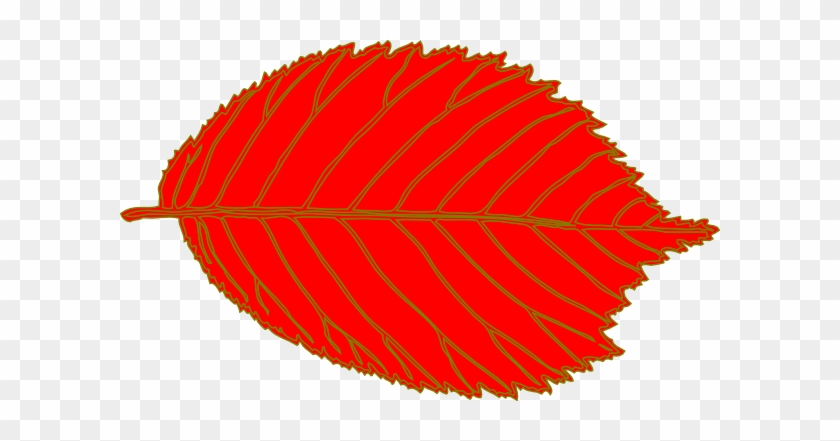 Red Leaf Clipart - Brown Leaf Clip Art #383441