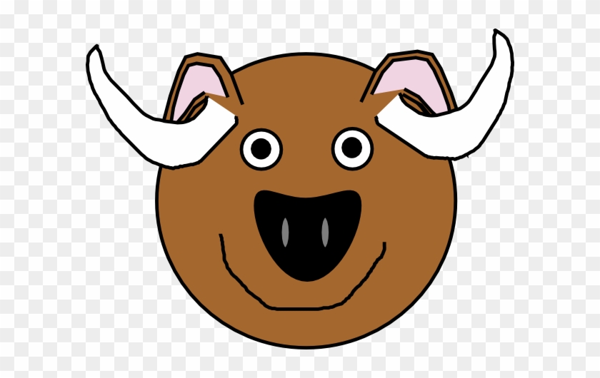 Oxen Clipart - Stable - Cartoon Face Of Ox #383522