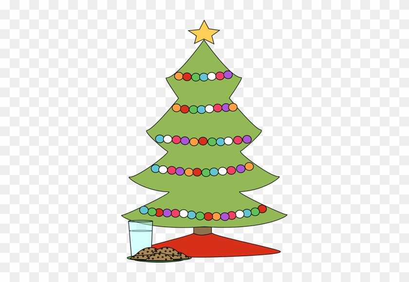 Christmas Tree With Cookies And Milk - Christmas Tree #383654