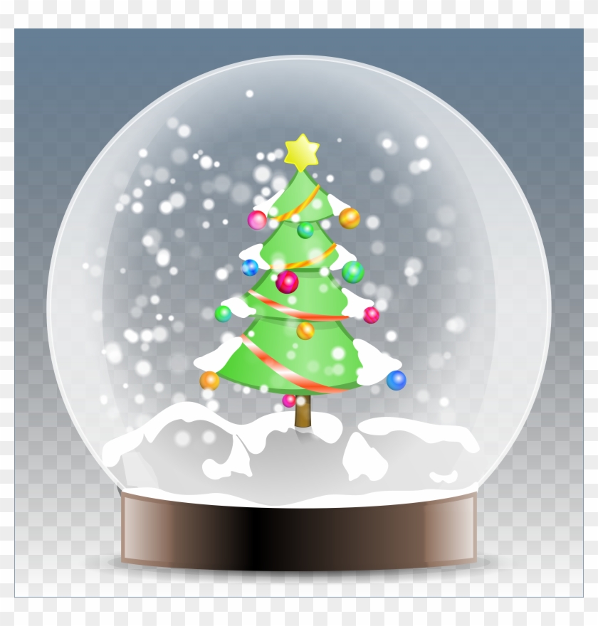 Christmas - Christmas Tree In A Snow Globe #383696