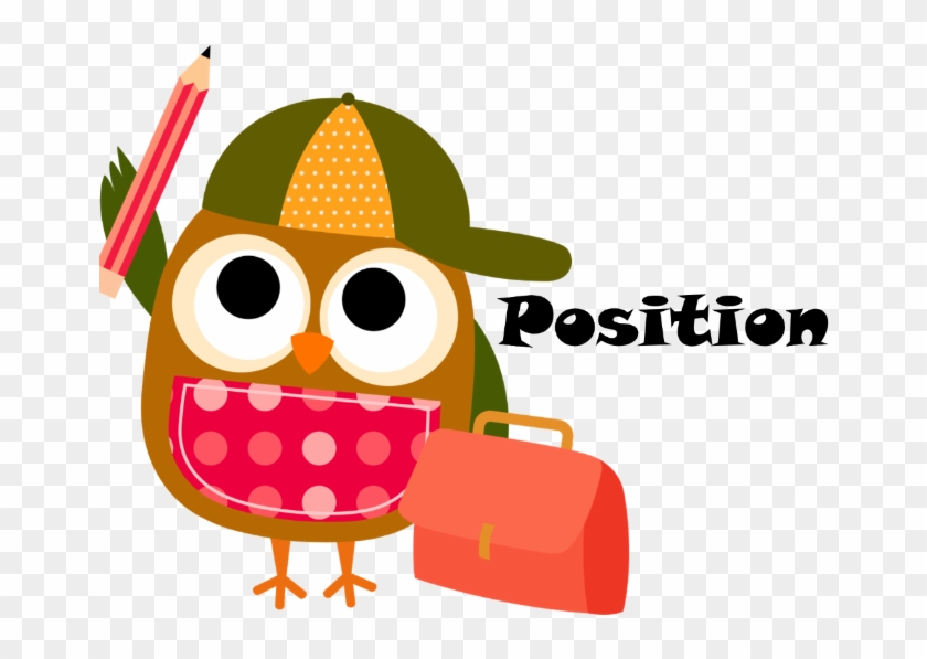 Position - Back To School Owl Clipart #383744