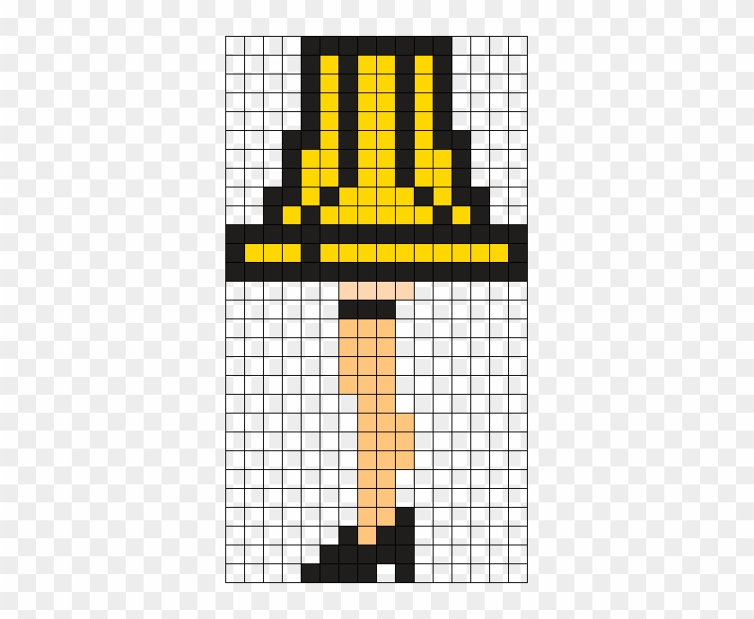 A Christmas Story Lamp Perler Bead Pattern / Bead Sprite - Christmas Story Bead Pattern #383766