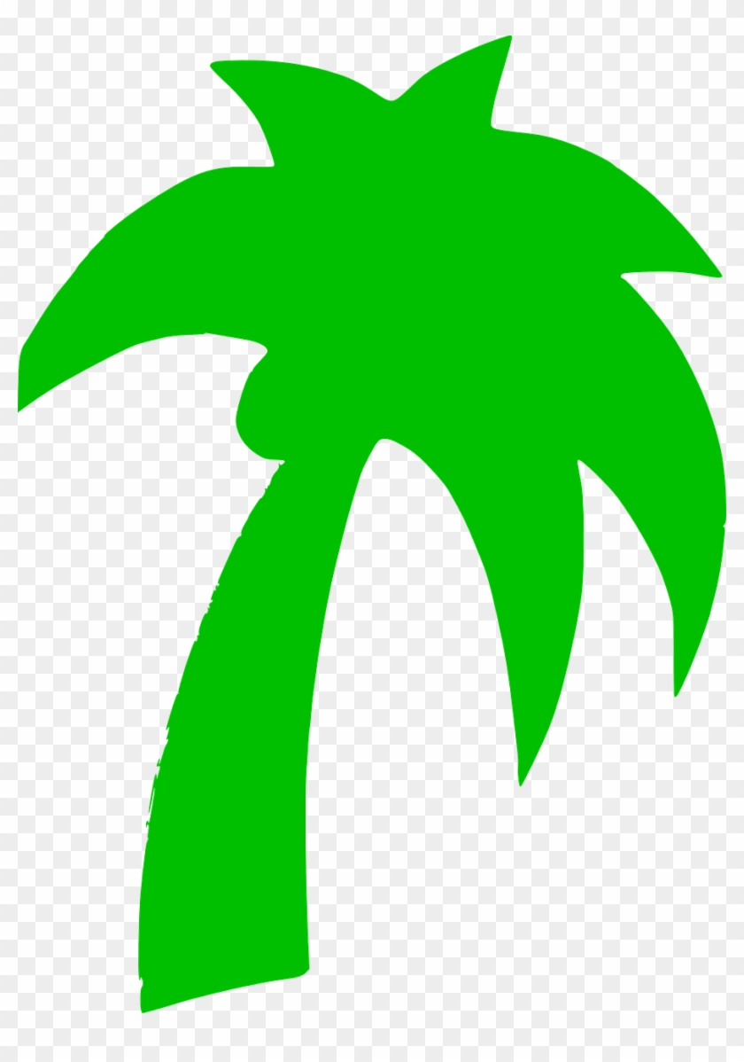 Palm Tree Silhouette Coconut Png Image - Palm Tree Clip Art #383848