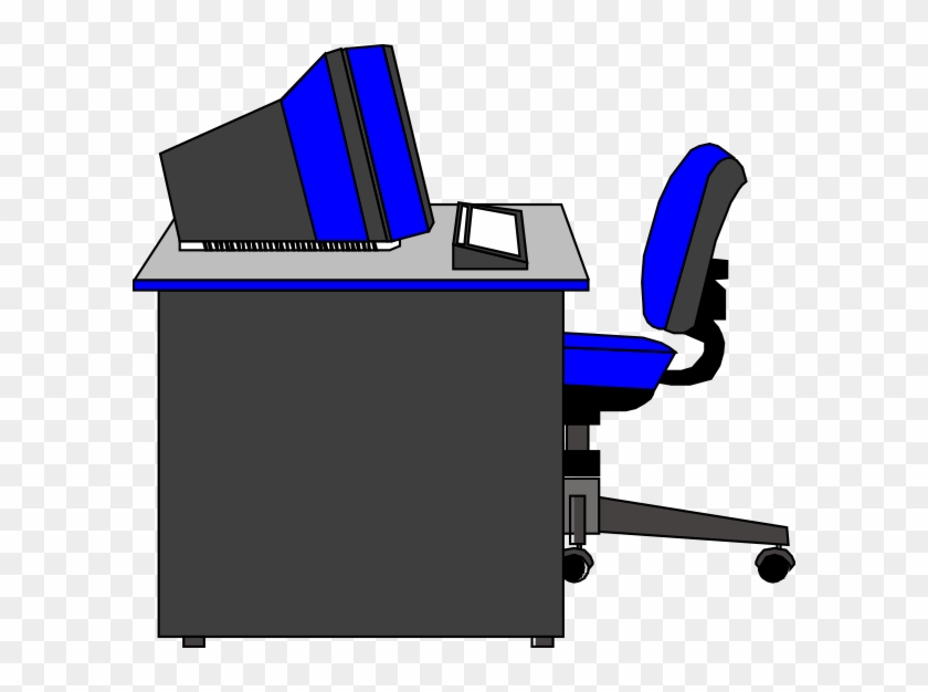 Office Desk Clipart - Computer Desk Clipart #383929