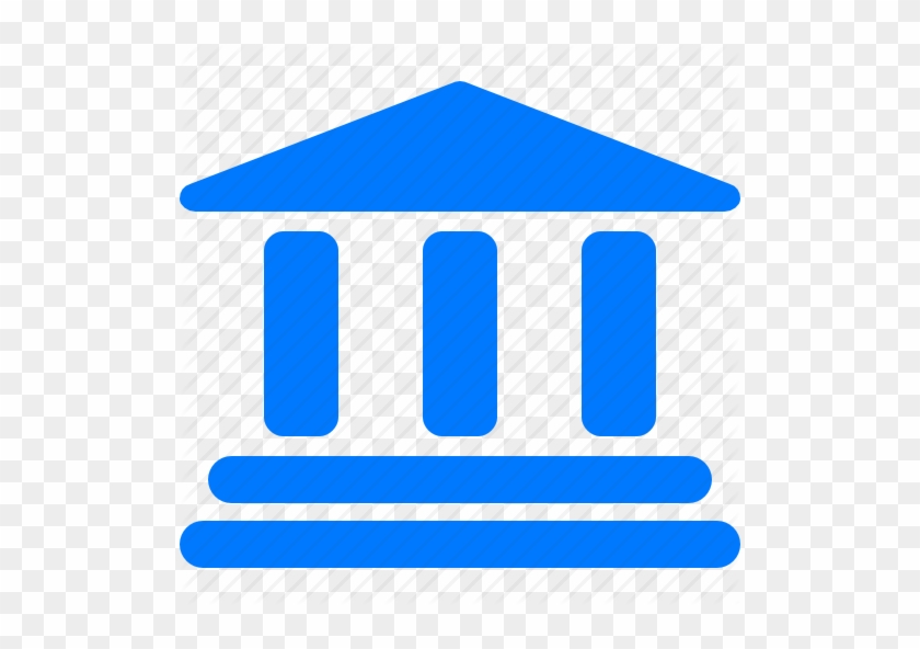 Office Building Icon Blue - Bank Icon Blue Png #383994