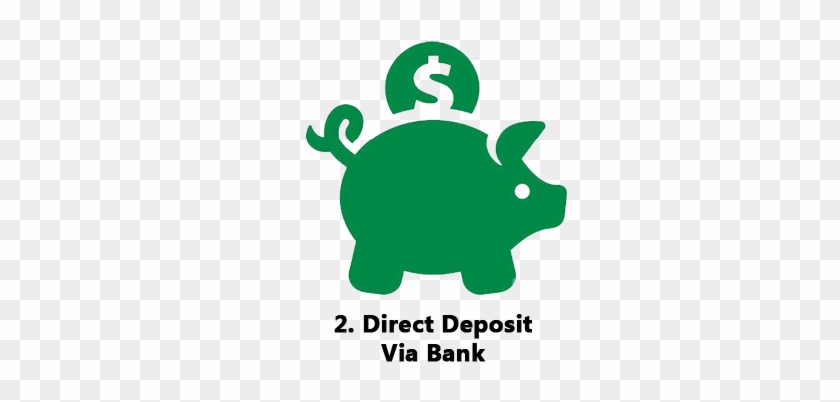 Direct Deposit Pay - Piggy Bank Icon Png #384011