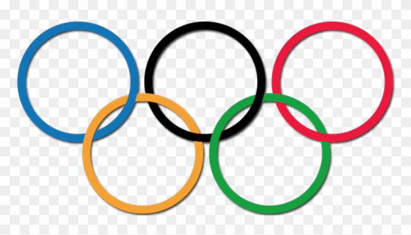 Swim With An Olympian - Olympic Rings Transparent Background #384145