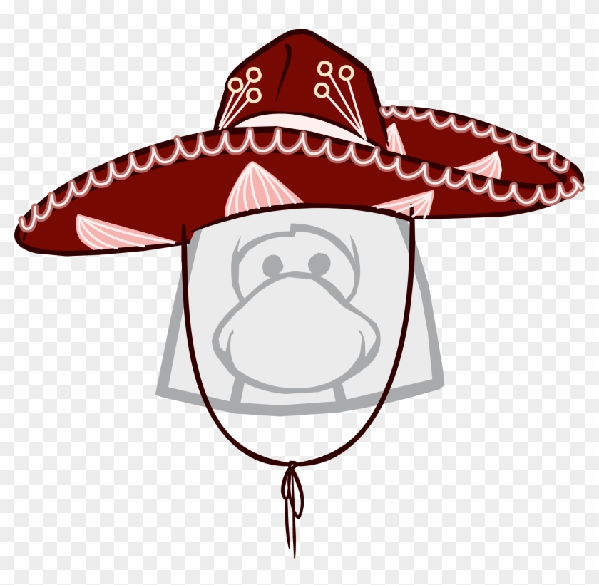 Mexicano Mexican Sombrero Clipart - Club Penguin Optic Headset #384226