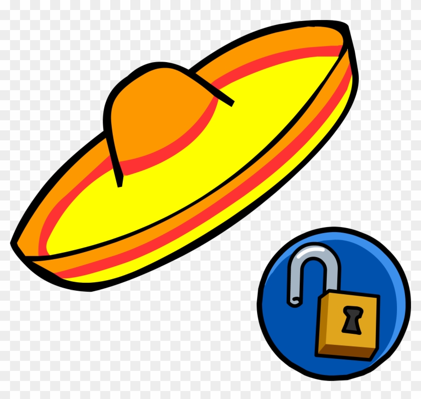 Sombrero Unlockable Icon - Club Penguin Codes For A Skateboard #384252