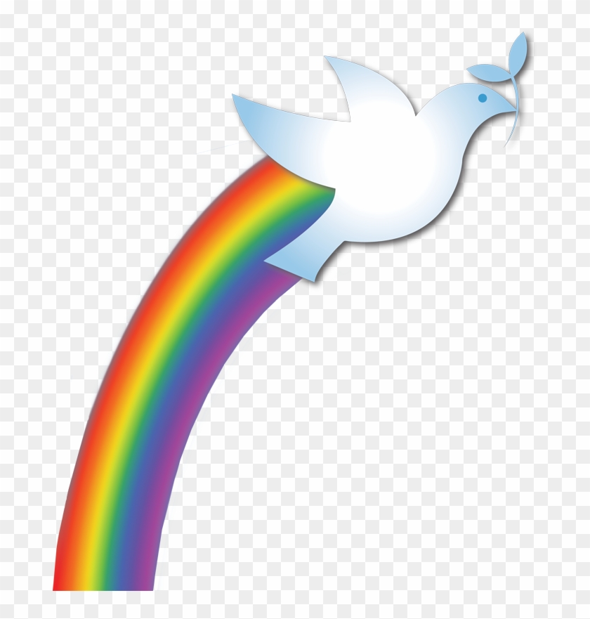 Search Form - Dove Rainbow Clipart #384497