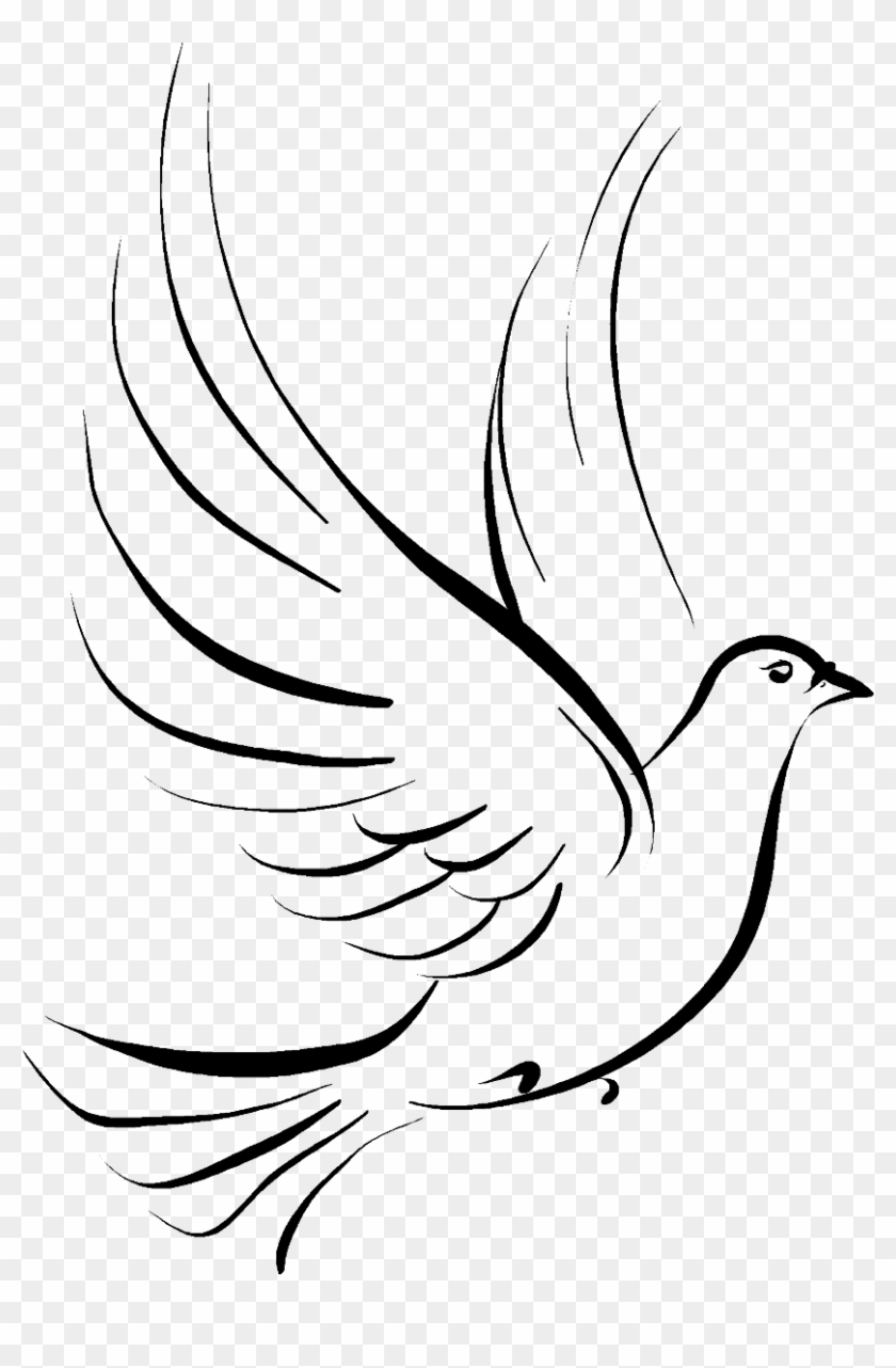 Columbidae Doves As Symbols Drawing Clip Art - Dove Clip Art Png #384526