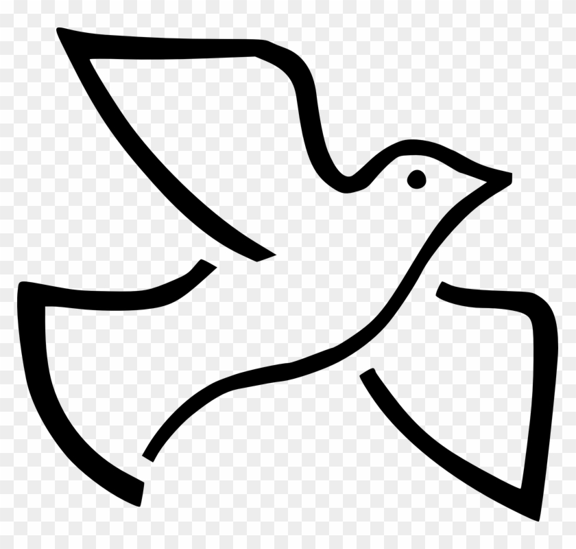 Peace Dove Clipart Merpati - Dove With Olive Branch Clipart #384562