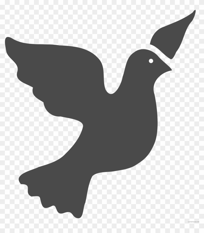 Peace Dove Animal Free Black White Clipart Images Clipartblack - Peace #384683