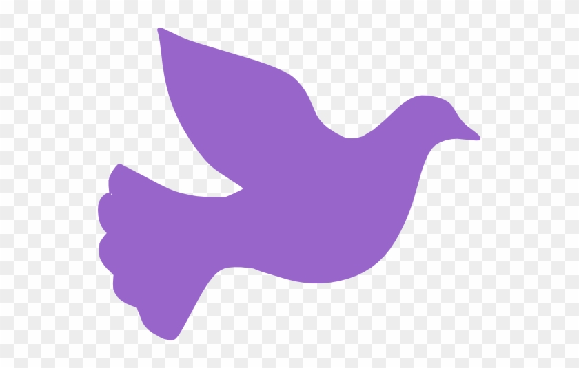 Water Dove Peace Amethyst - Dove Silhouette #384730