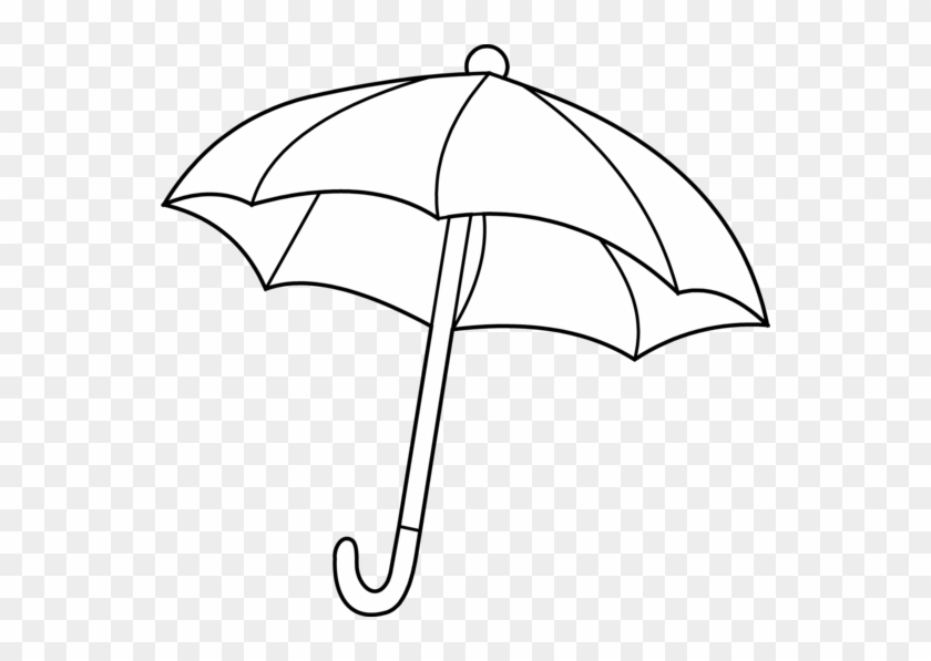 Umbrella - Clip Art Black And White Umbrella #384792