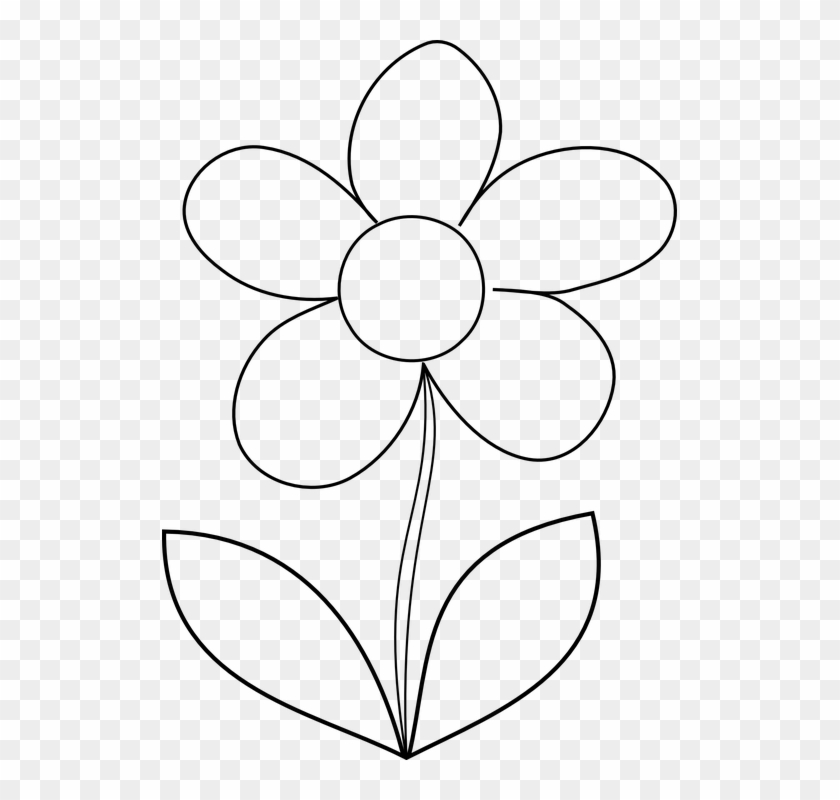 Leaf Outline Cliparts 25, - Free Printable Flower Template #384817