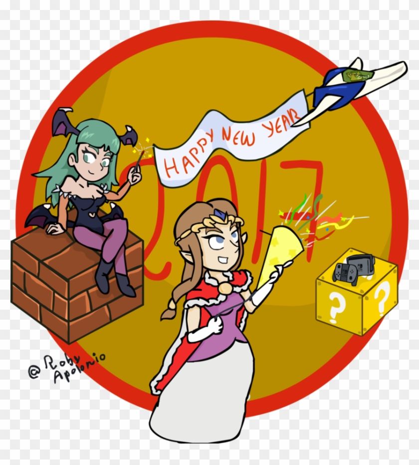 Happy New Year 2017 Zelda By Robyapolonio - Cartoon #384826