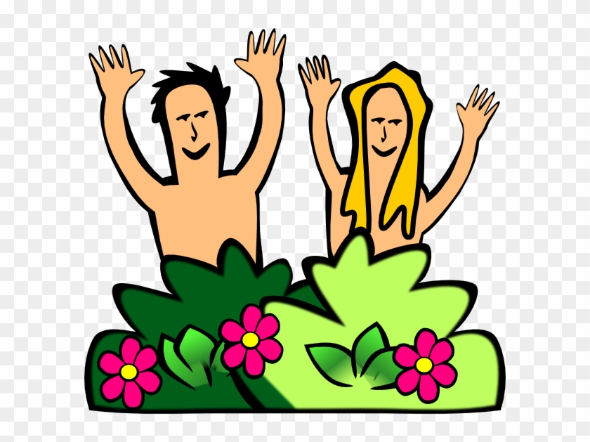 Adam &, Eve Clip Art - Adam And Eve Cartoon #384842