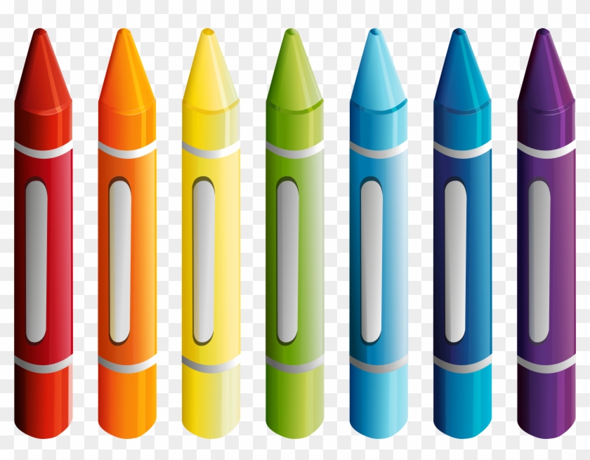 School Clipart Transparent Background - Oil Pastels Transparent Background #384854