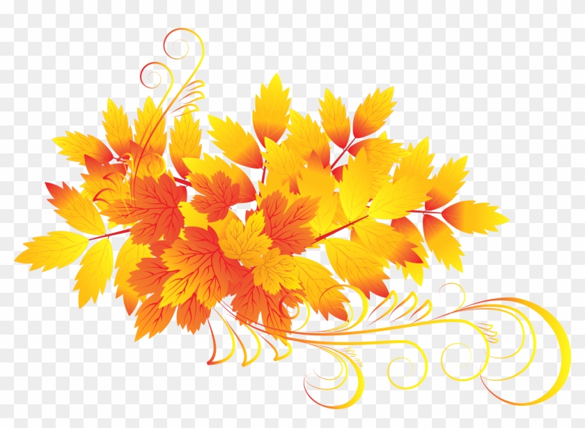 Autumn Leaves Png Clipart - Осінь Картинки Для Дітей #384903